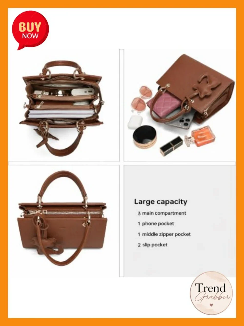 Crossbody Bags Top Handle Satchel Purse Vegan Leather Cat Pendant
